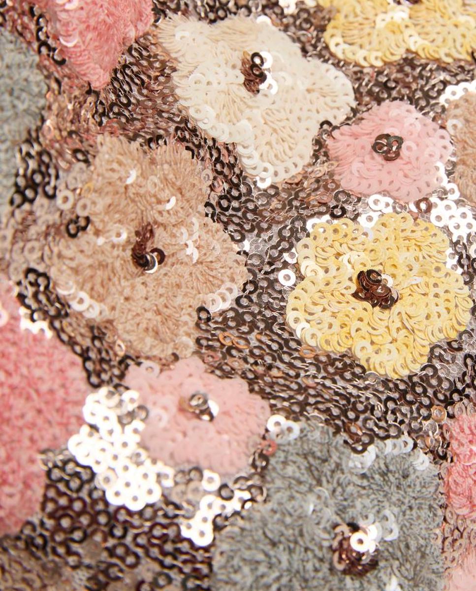 Mala com Bordado Floral e Pedraria Multicolor-3