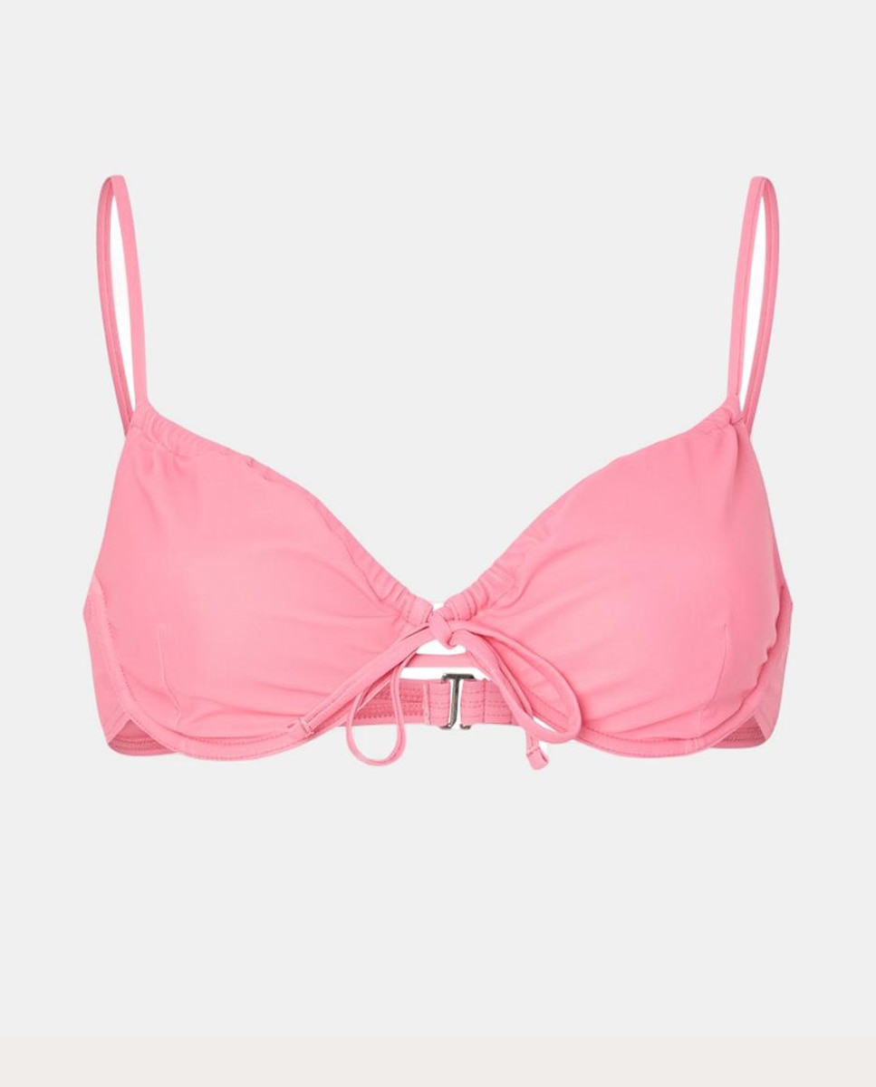 Biquíni com Parte de Cima Ajustável Rosa-4