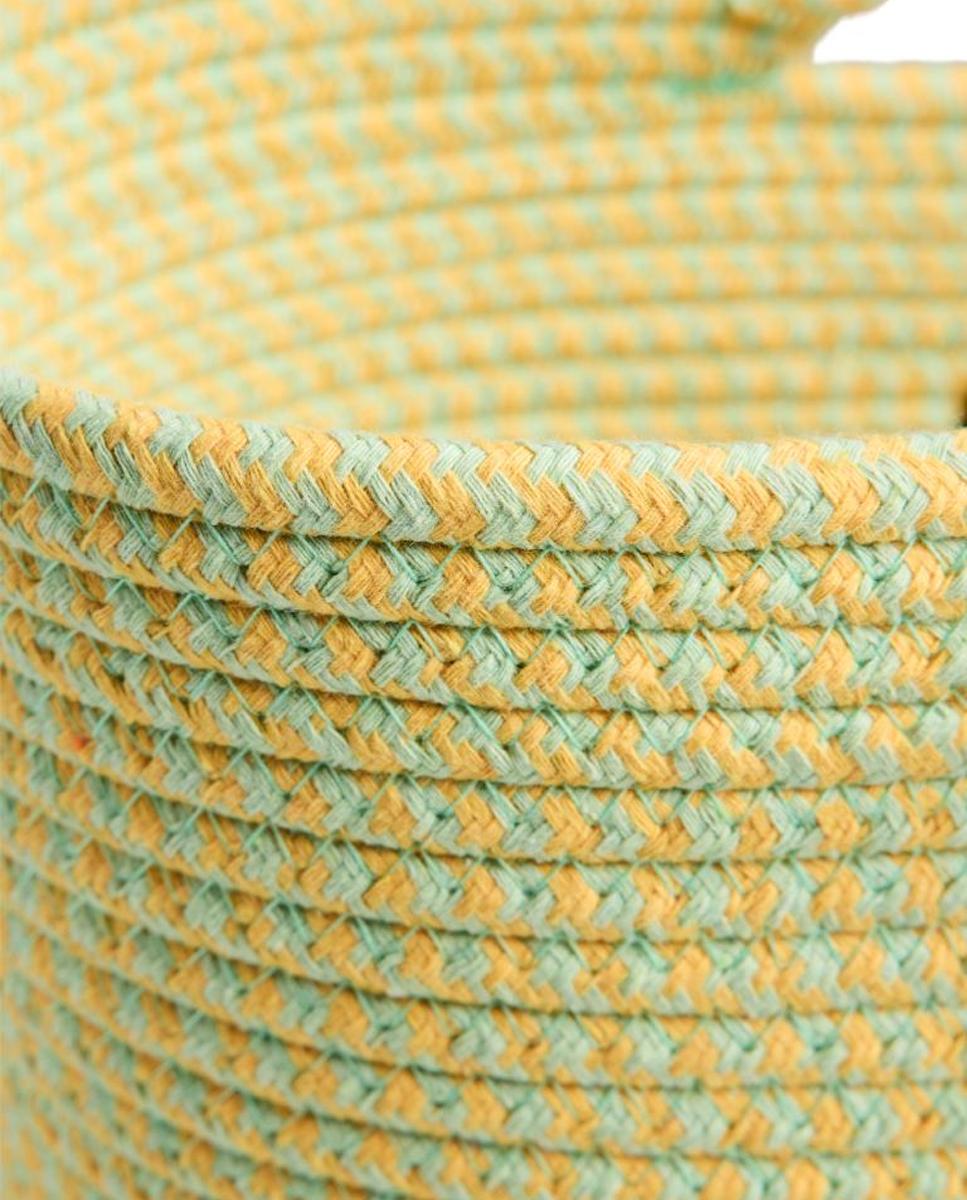 Saco de Praia de Algodão Amarelo-3