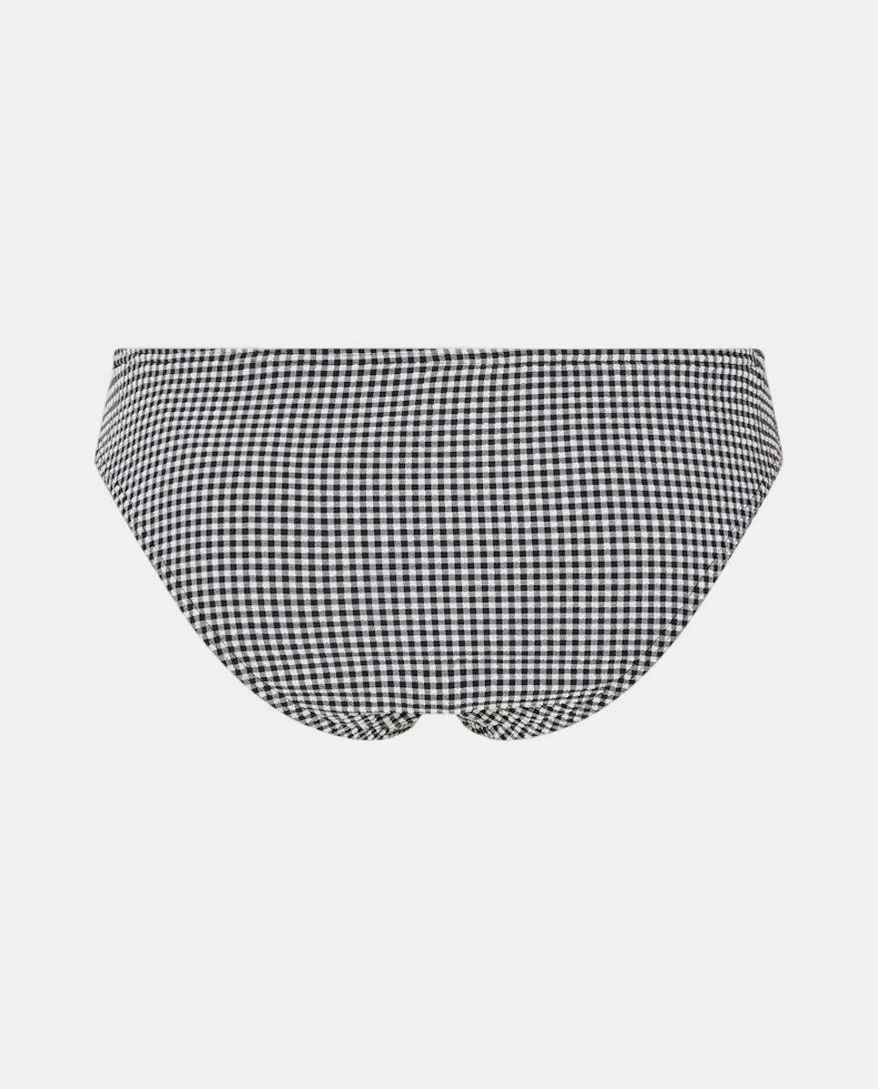 Braguita de bikini de cuadros de vichy de mujer - Pieces - Negro Negro-5