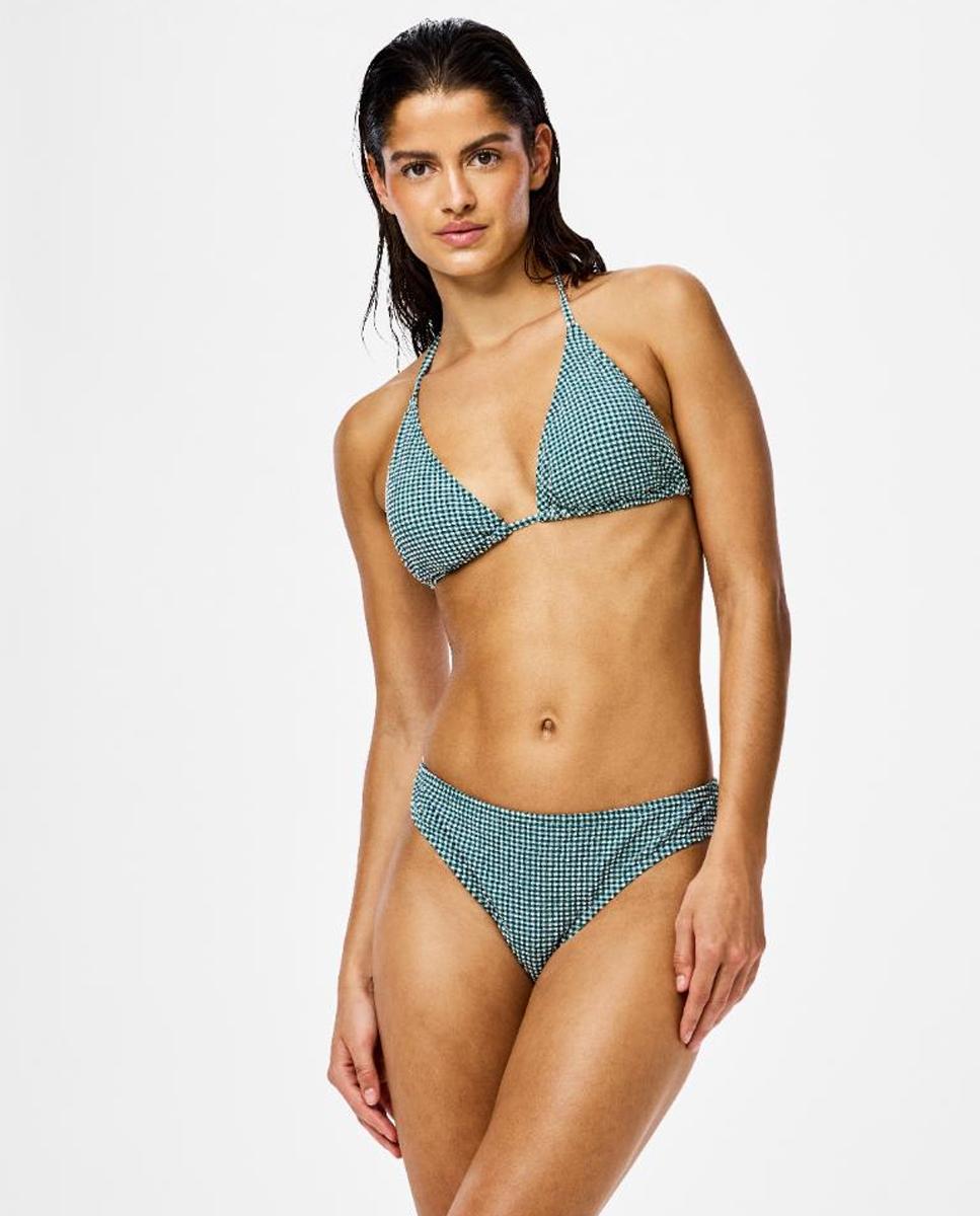 Tanga aos Quadrados Vichy Verde-escuro-2