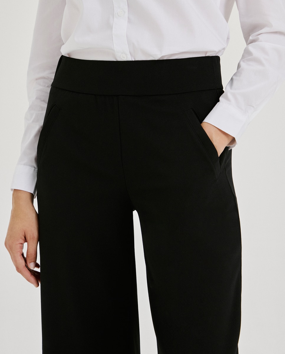 Pantalón de mujer fluido - jdy - Negro Negro-3