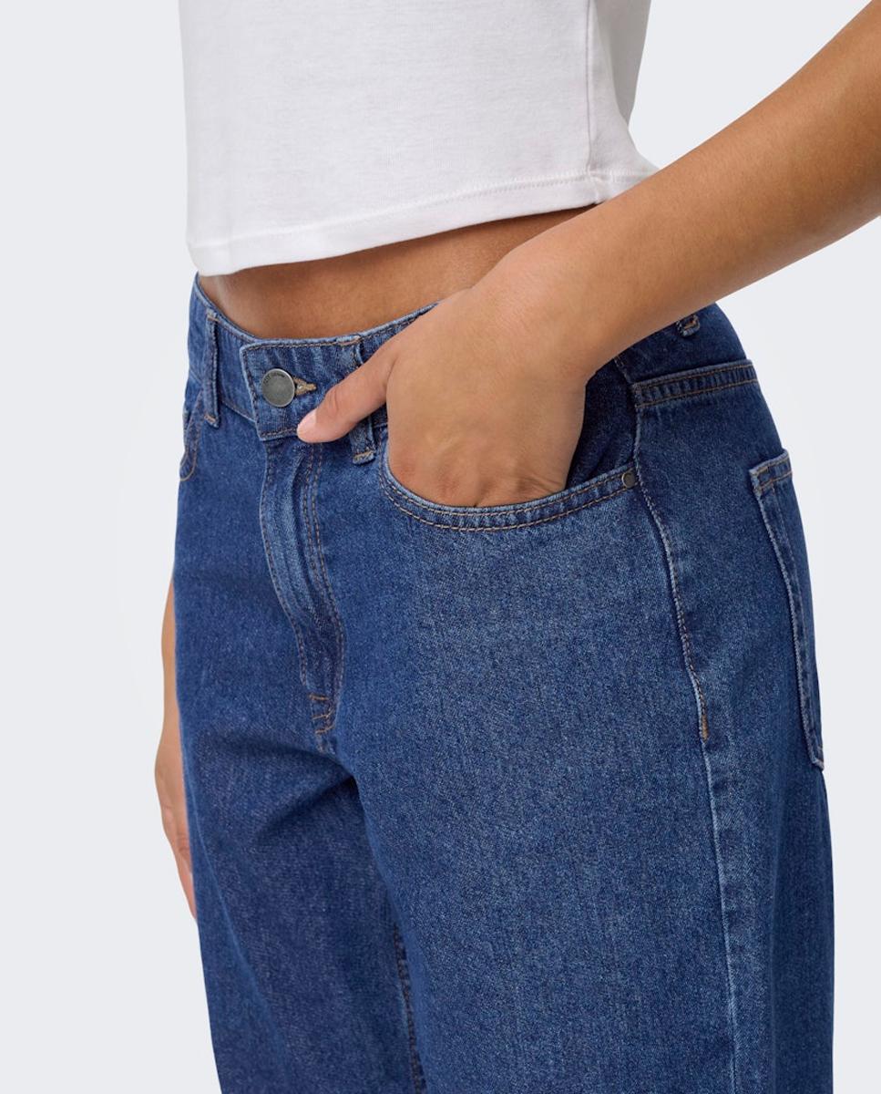Jeans Straight Fit Azul-marinho-3