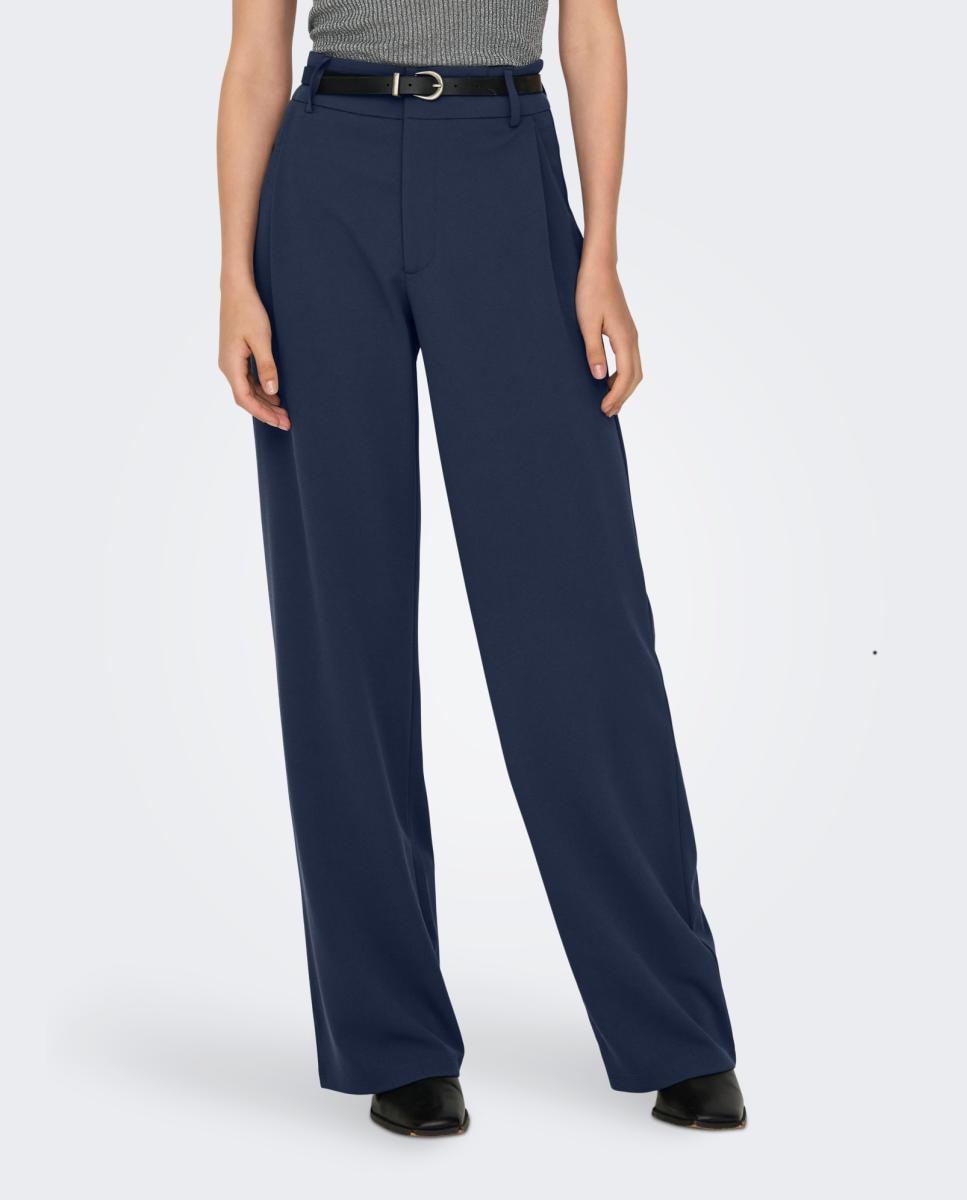 Pantalón de mujer fluido - jdy - Índigo Índigo-1