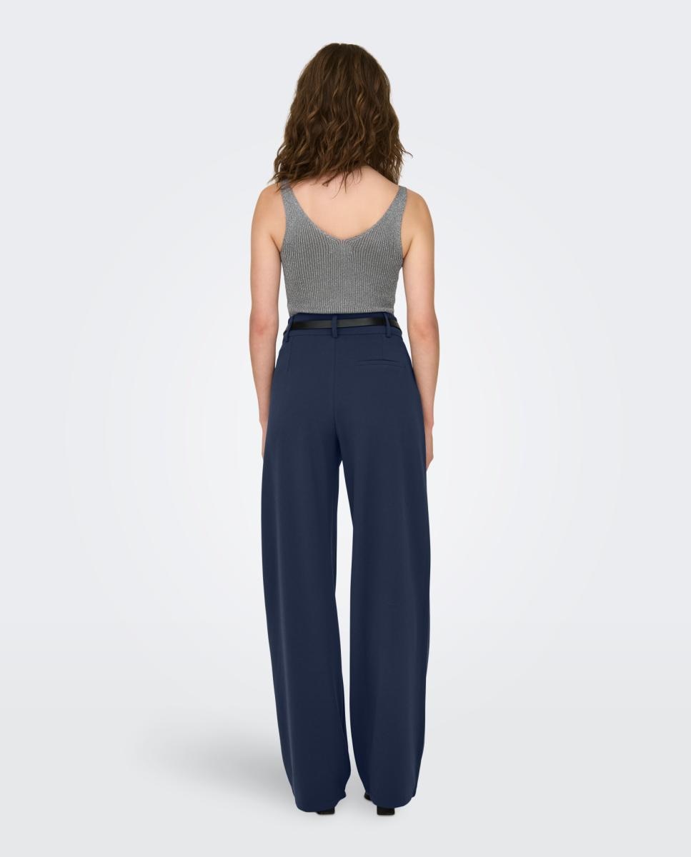Pantalón de mujer fluido - jdy - Índigo Índigo-2