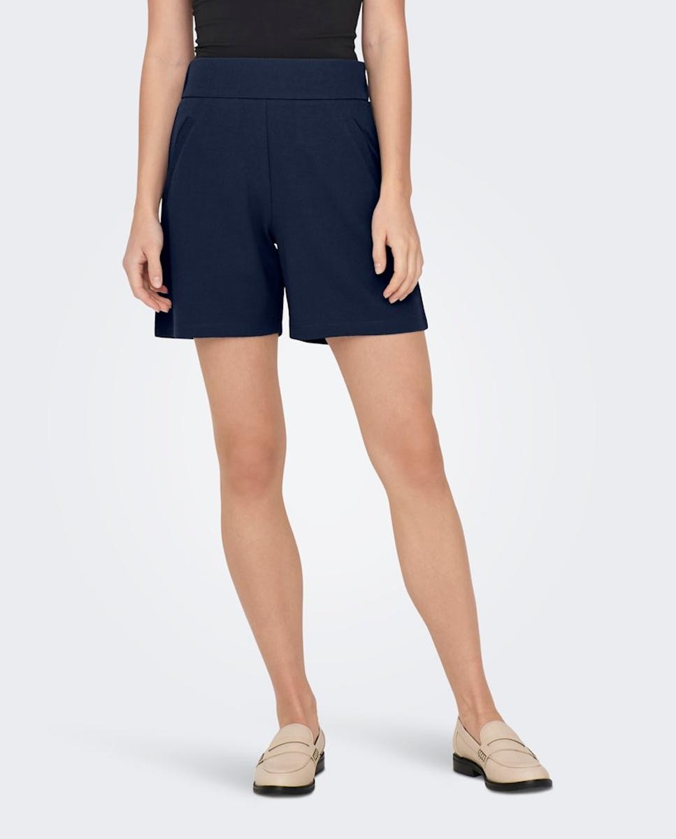 jdy - Pantalón corto de mujer con cintura elástica.