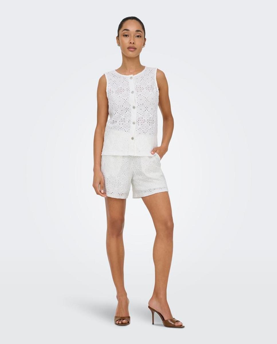 jdy - Pantalón corto de mujer calado.