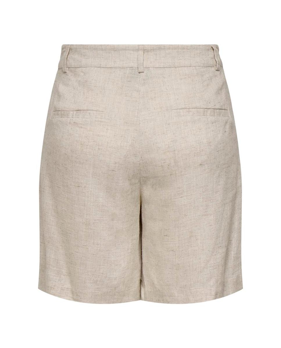 Bermudas de Linho Bege-2