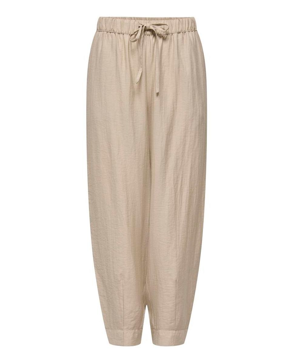 Calças Balloon Fit pelo Tornozelo Taupe-6
