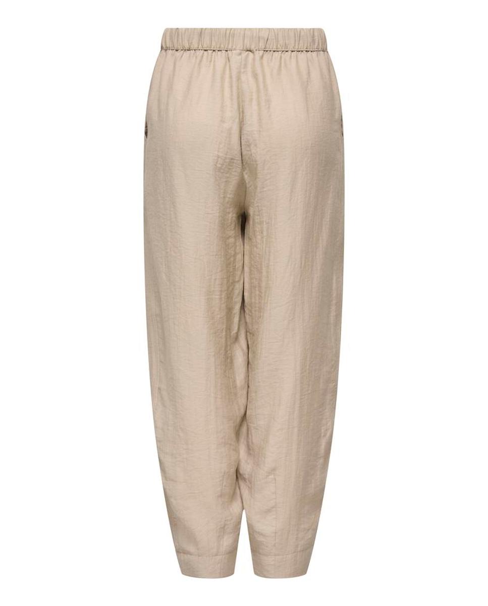 Calças Balloon Fit pelo Tornozelo Taupe-7