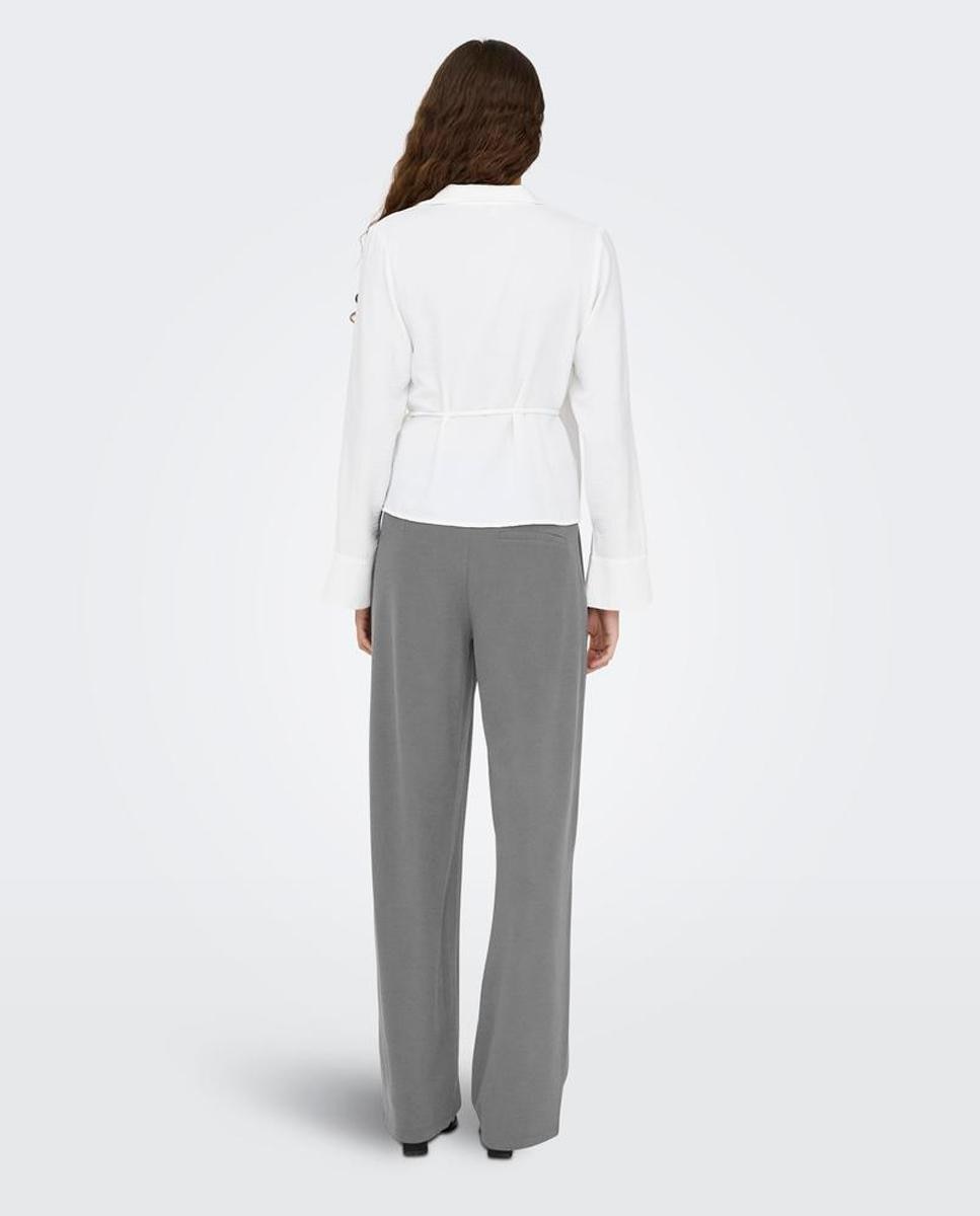 Pantalón de mujer fluido - jdy - Gris Gris-2
