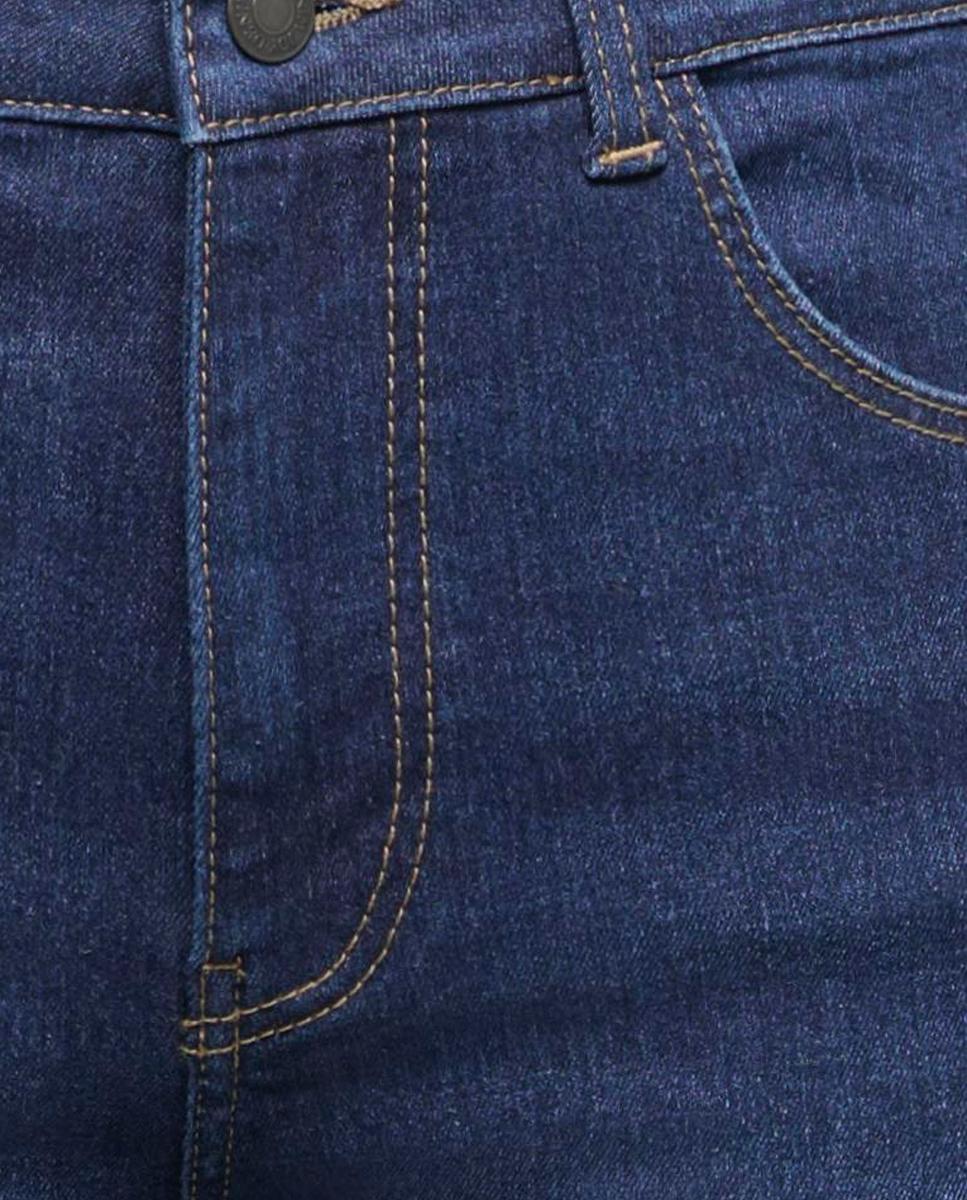 Jeans à Boca de Sino com Cintura Subida Azul-marinho-8