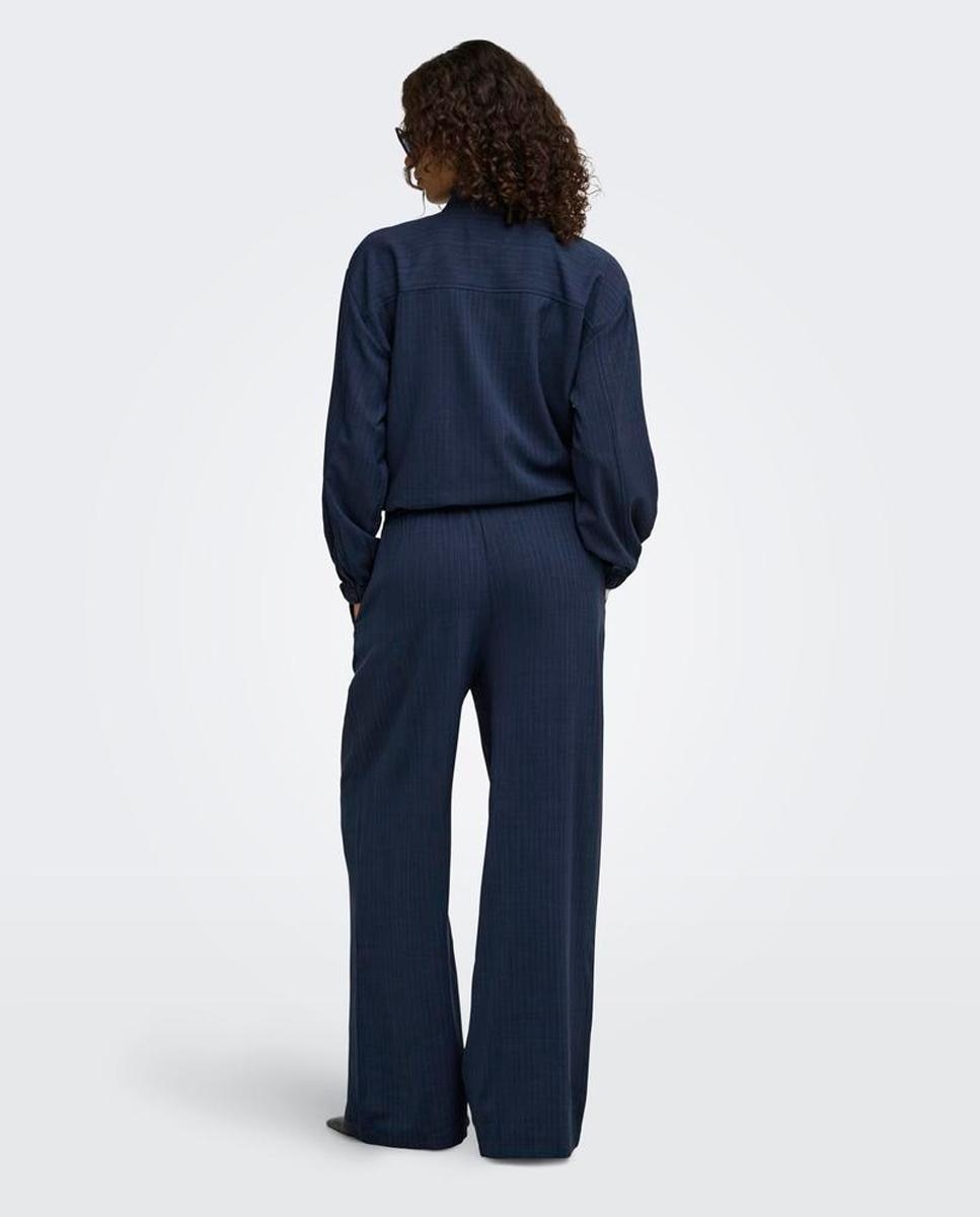 Pantalón de mujer tapered fit con cintura alta - jdy - Azul índigo Azul índigo-3