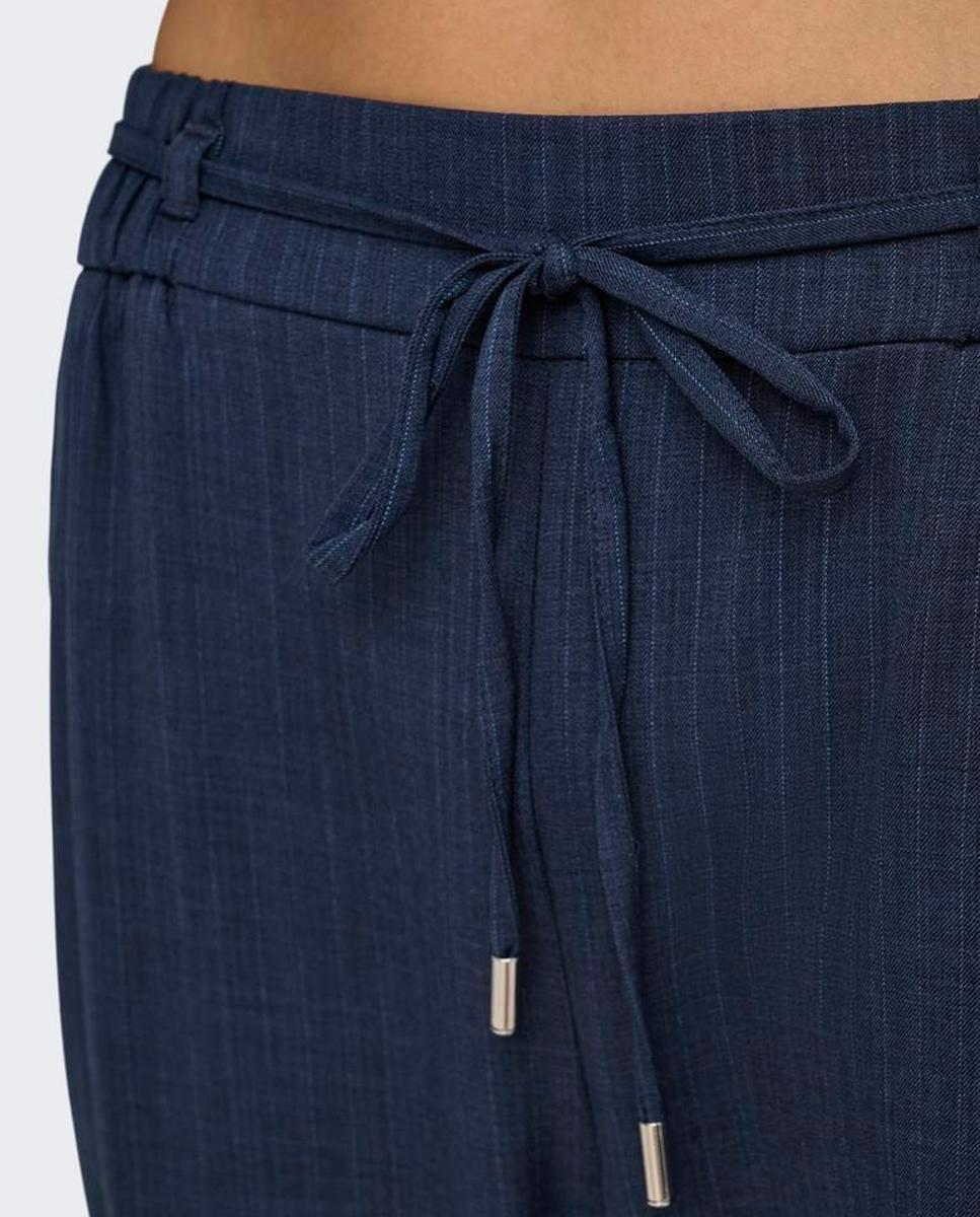 Pantalón de mujer tapered fit con cintura alta - jdy - Azul índigo Azul índigo-6