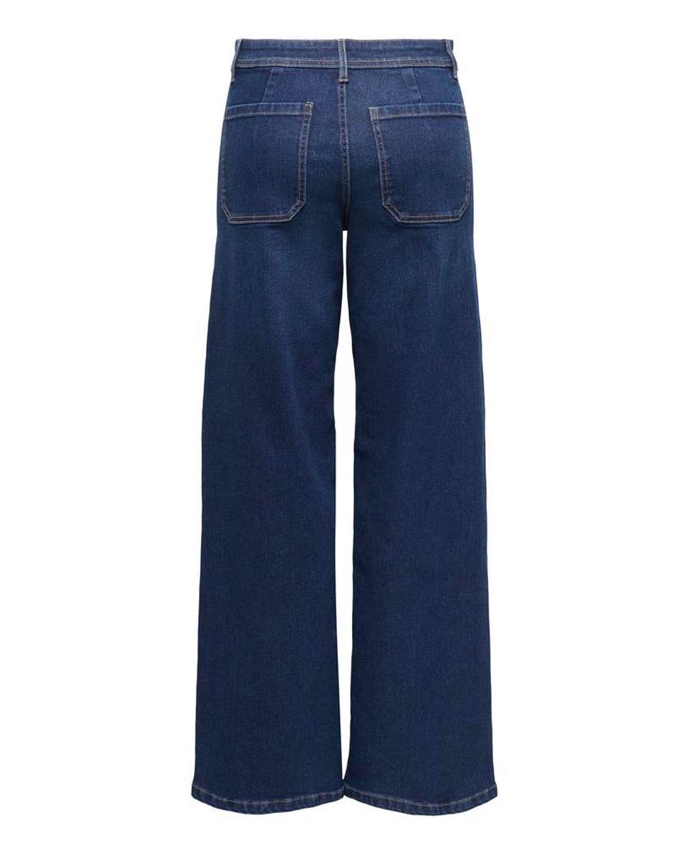 Vaquero denim wide leg de mujer - jdy - Azul marino Azul marino-2