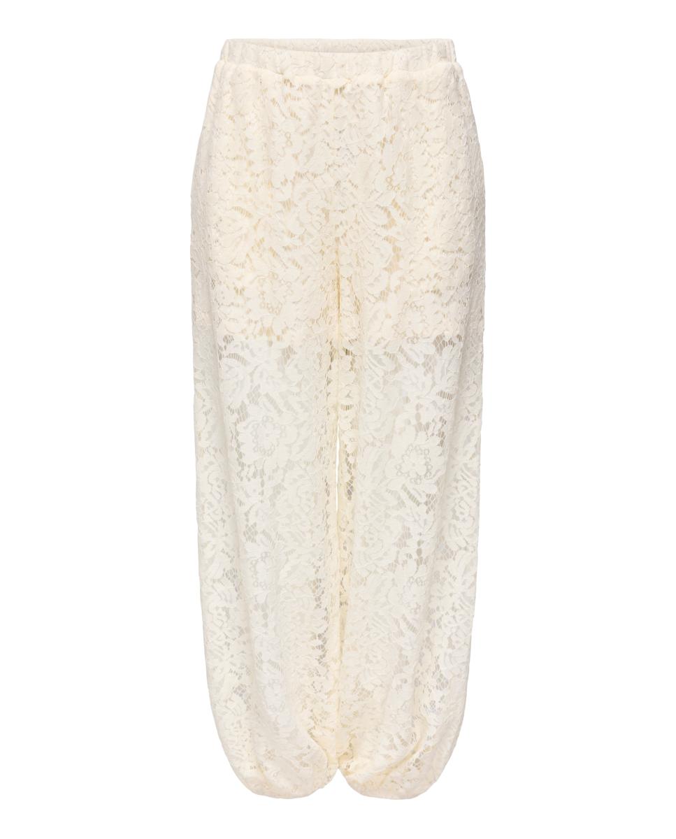 Pantalón de mujer bombacho encaje - jdy - Beige Beige-6