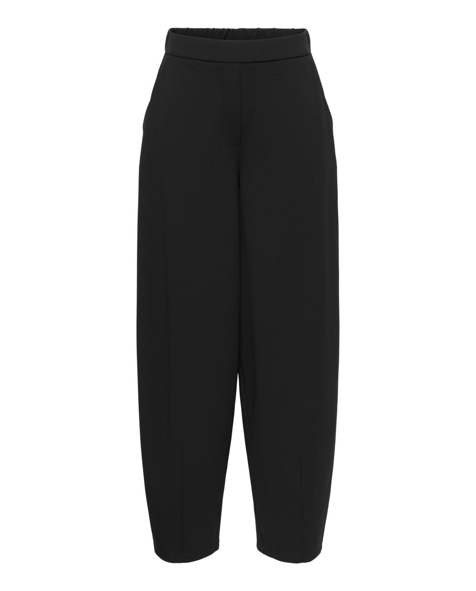 Pantalón de mujer barrel con cintura elástica trasera - jdy - Negro Negro-6