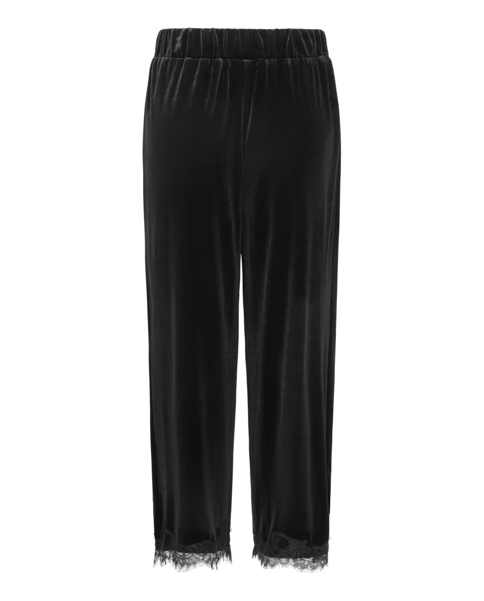 Pantalón de mujer wide leg con cintura elástica - jdy - Negro Negro-7