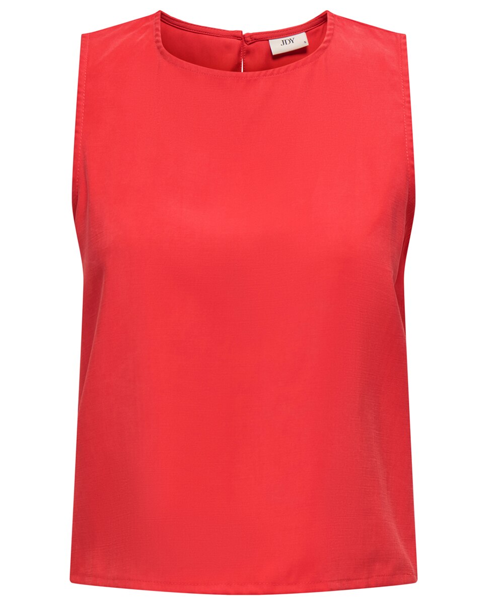 Top de mujer básico sin mangas - jdy - Rojo Rojo-4