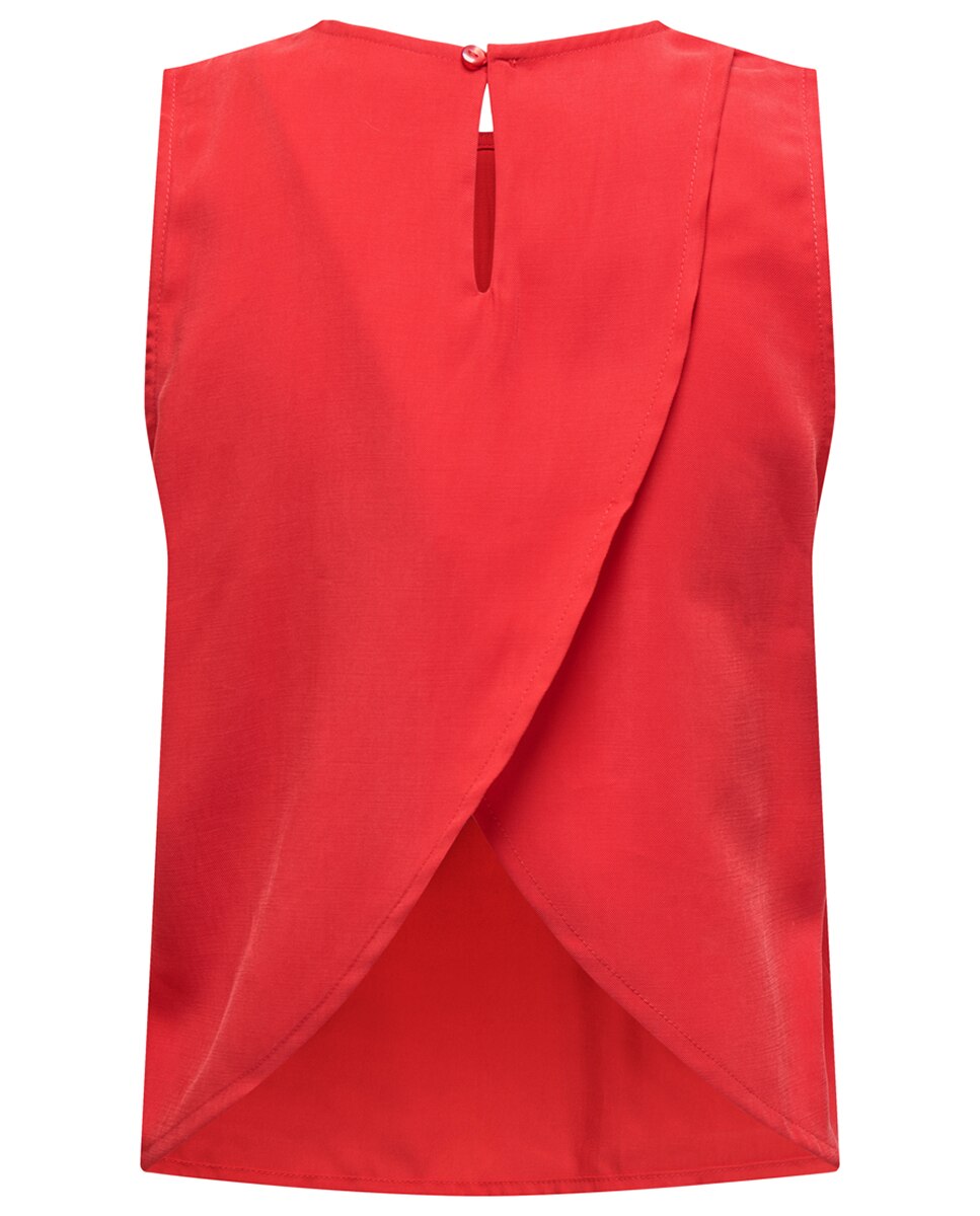 Top de mujer básico sin mangas - jdy - Rojo Rojo-5