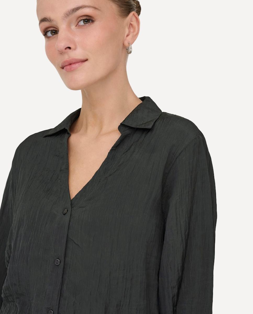 Camisa de Manga Comprida Preto-2