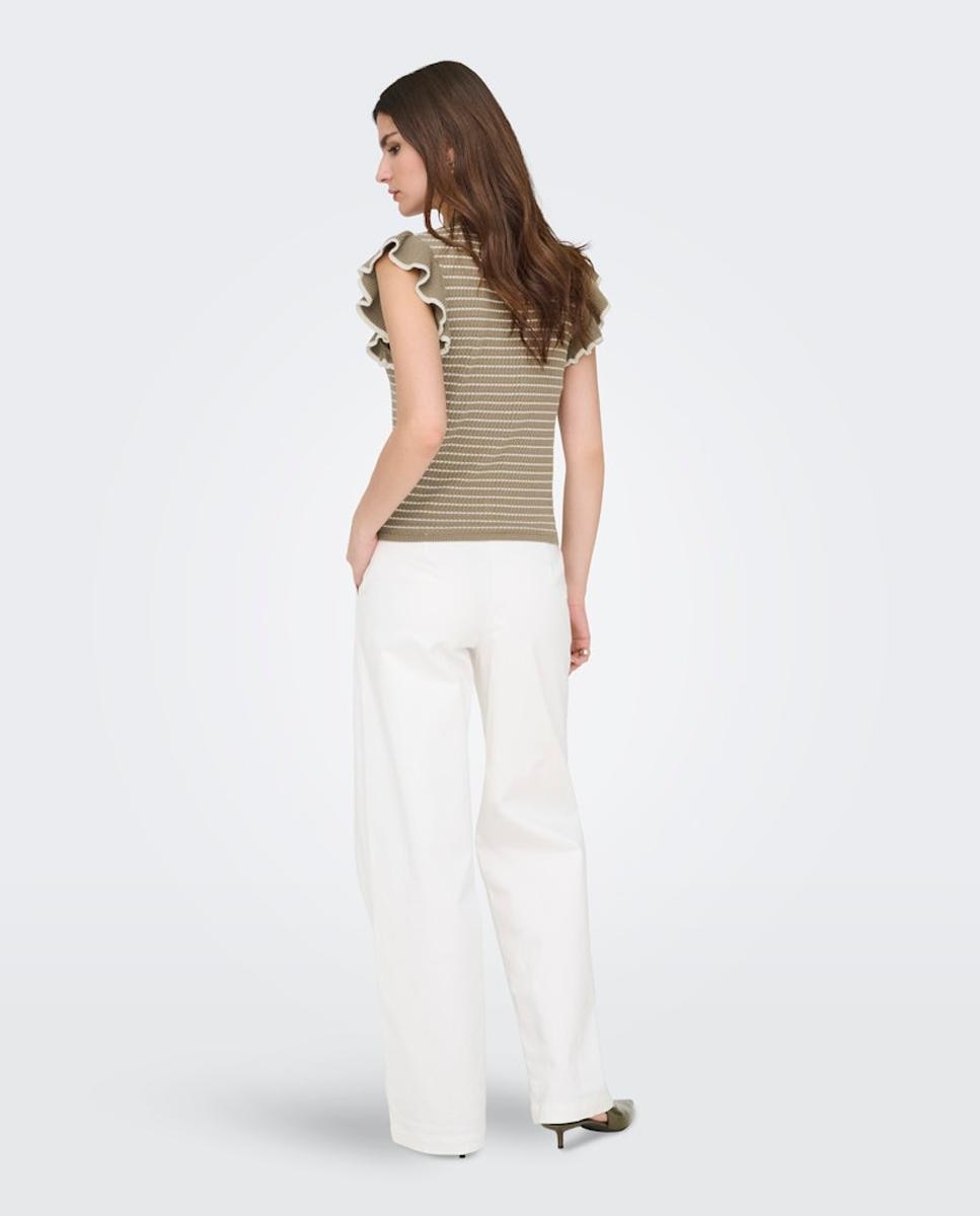 Top de mujer de punto con volantes - jdy - Topo Topo-2