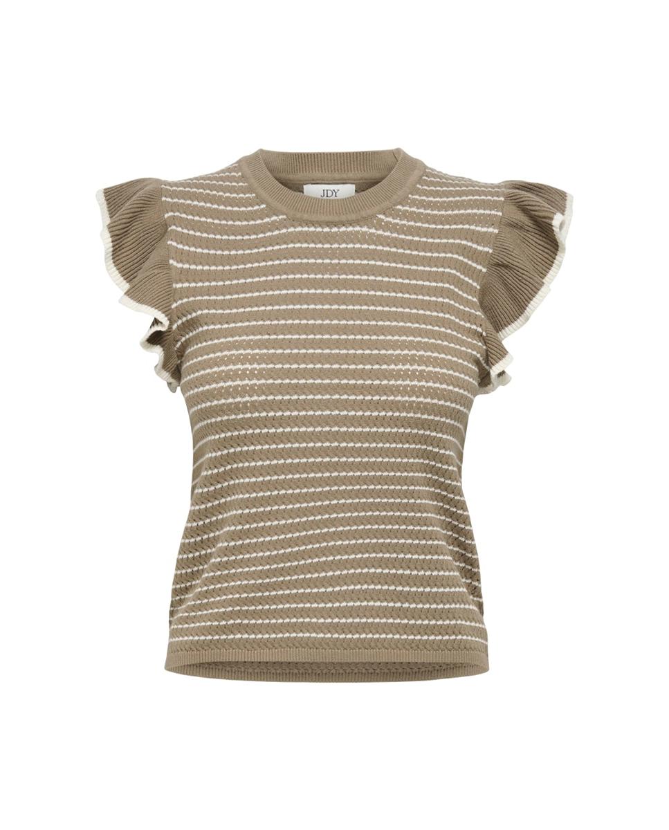 Top de mujer de punto con volantes - jdy - Topo Topo-6