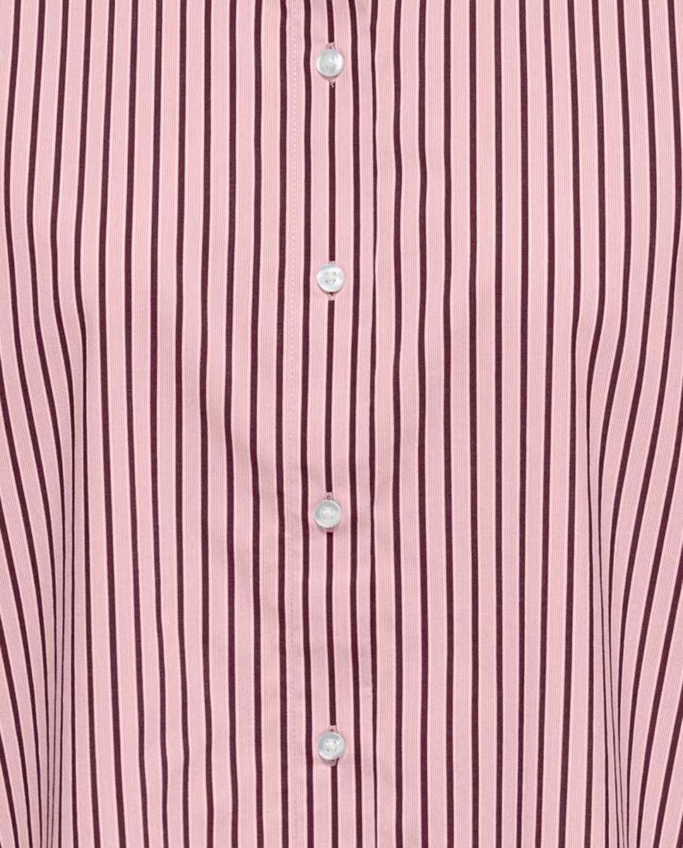 Camisa oversize às riscas Rosa-claro-3