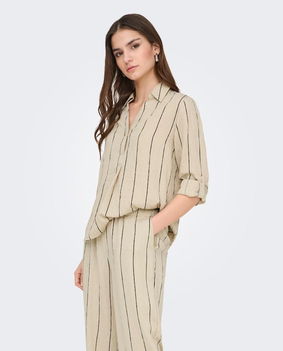 jdy - Camisa de mujer manga larga botones.