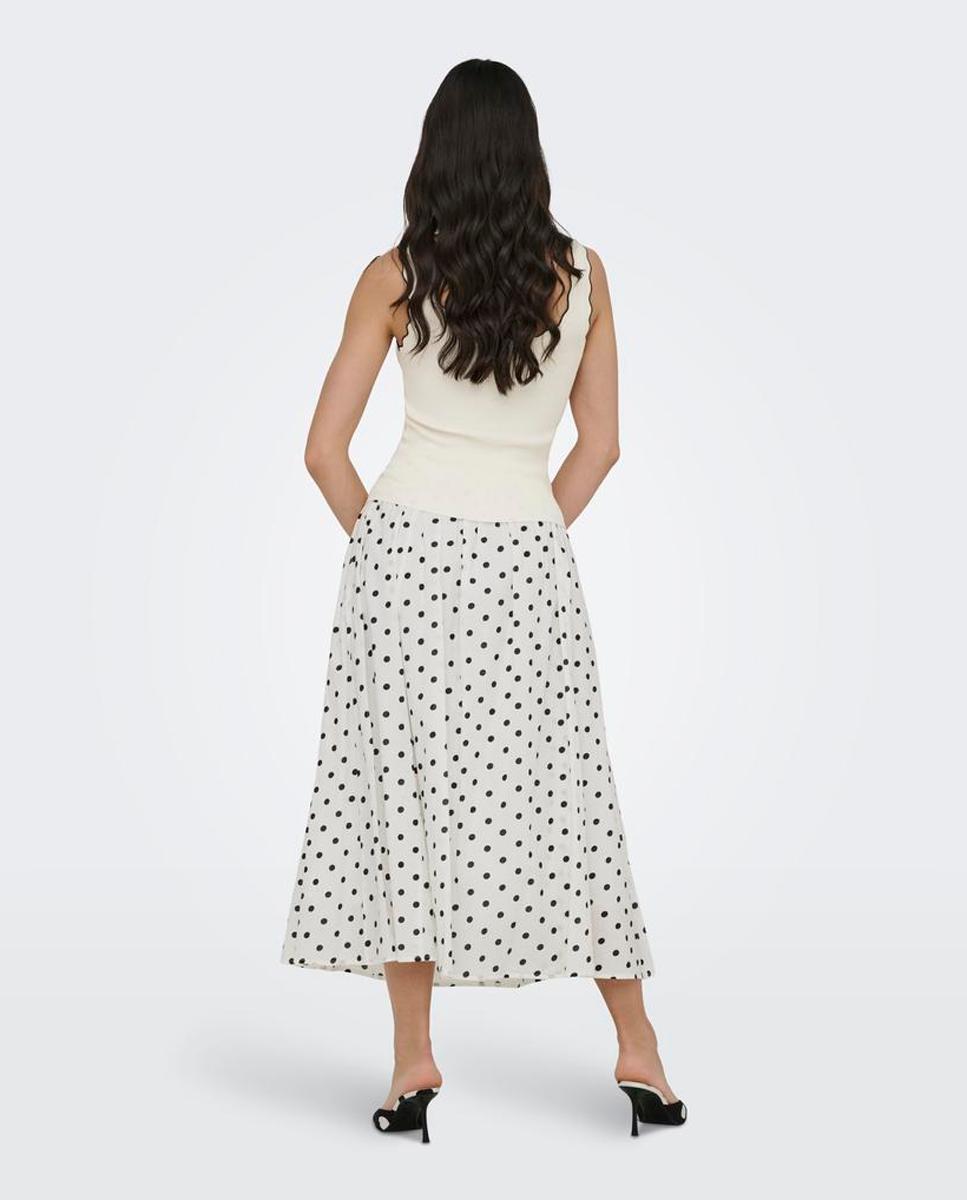 Top de Alças com Malha Canelada Branco-2
