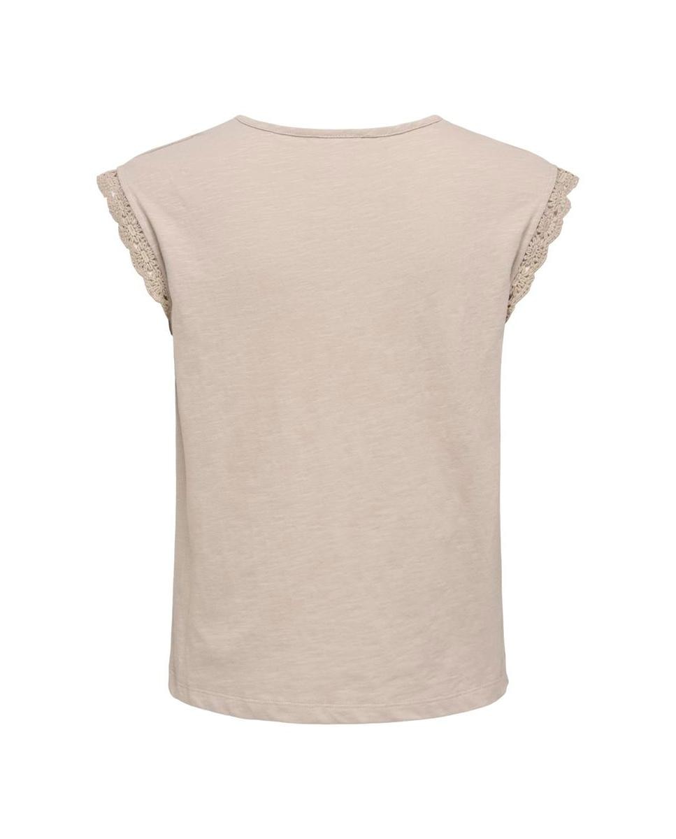 T-shirt de mulher com manga curta Cinzento-4