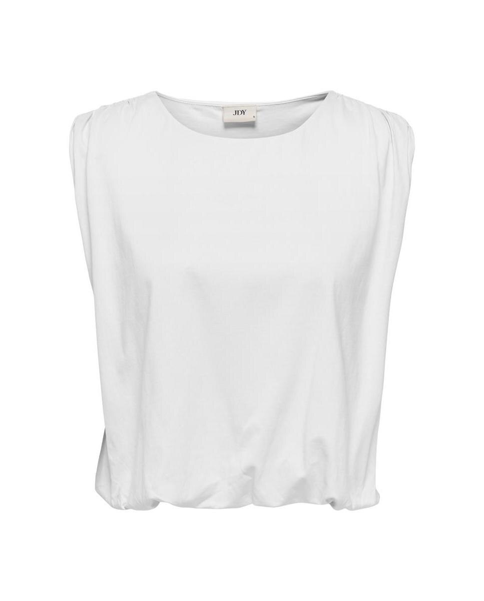 Top de mujer sin mangas oversize con cuello redondo - jdy - Blanco Blanco-5