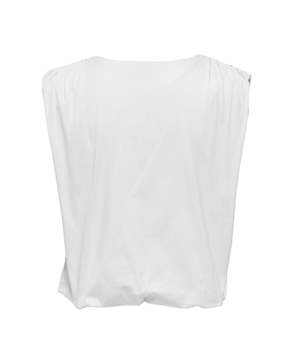 Top de mujer sin mangas oversize con cuello redondo - jdy - Blanco Blanco-6