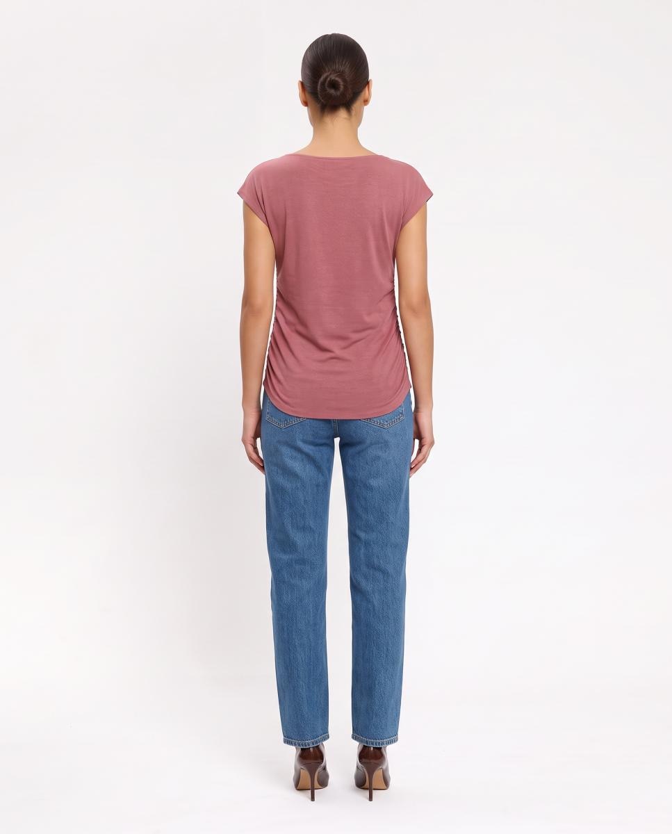Top de mujer sin mangas con cuello redondo - jdy - Rosa Rosa-3