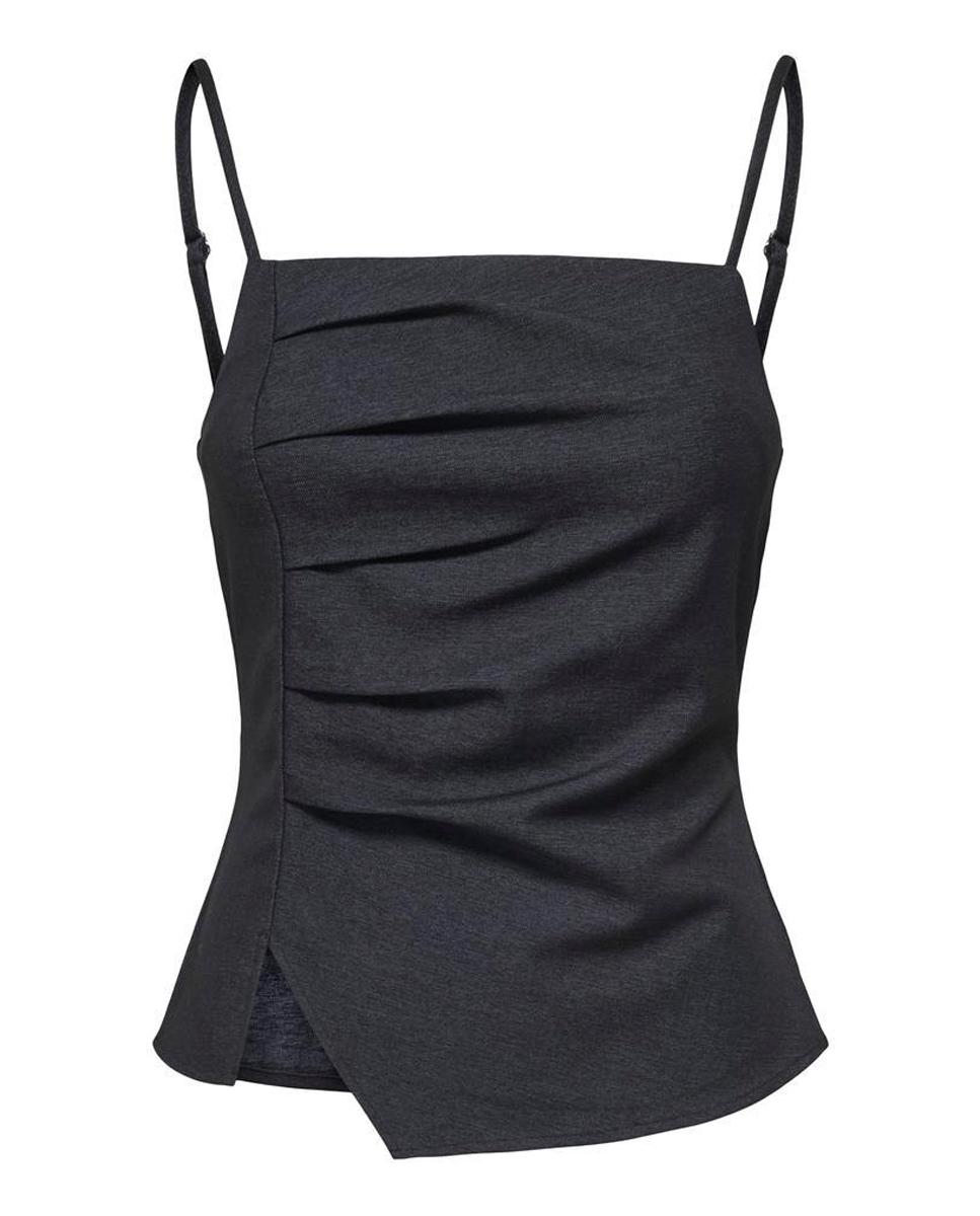 Top de mujer efecto denim de tirantes - jdy - Azul marino Azul marino-3