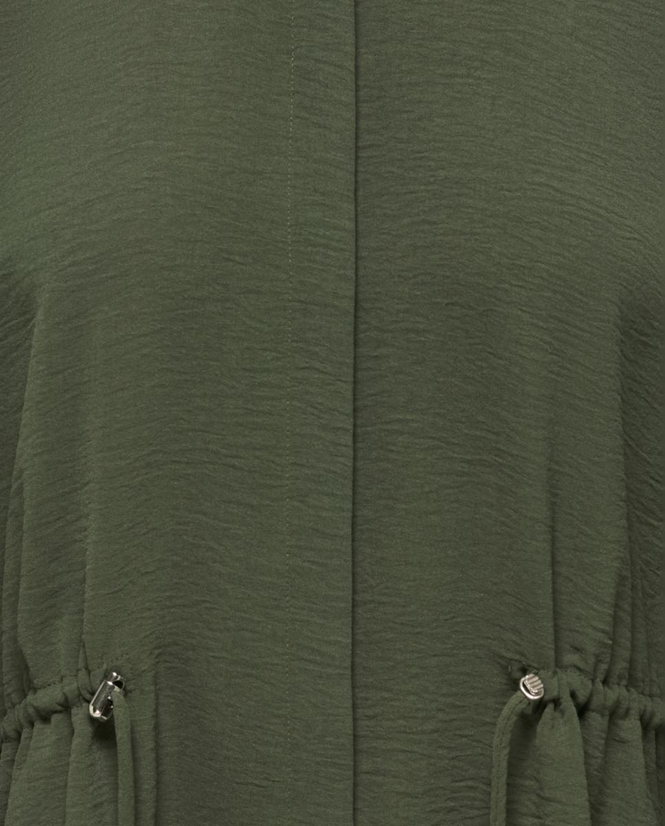 Camisa de mujer de manga francesa con cuello camisero - jdy - Verde pardo Verde pardo-2