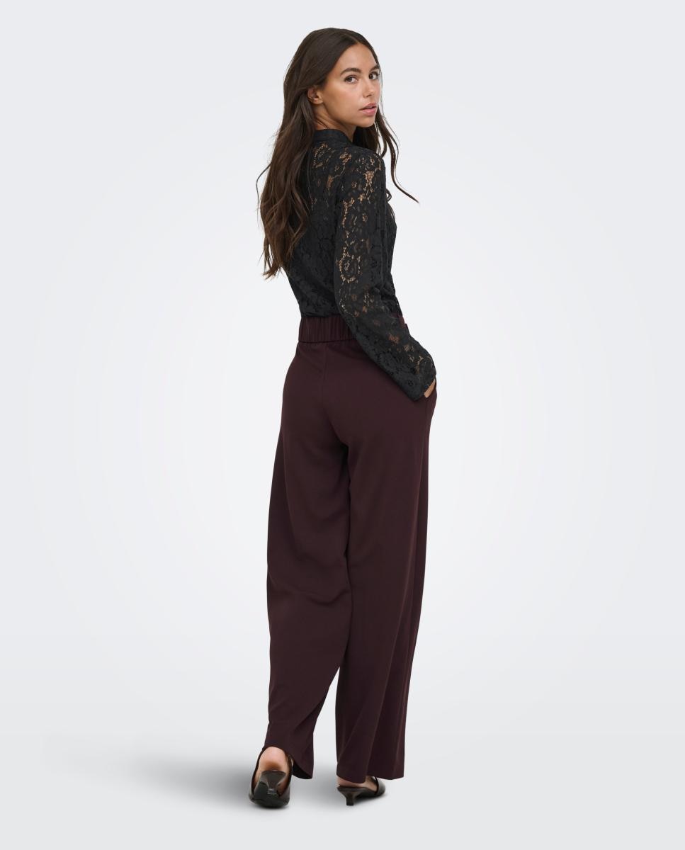 Camisa de mujer con cuello mao y manga larga - jdy - Negro Negro-2