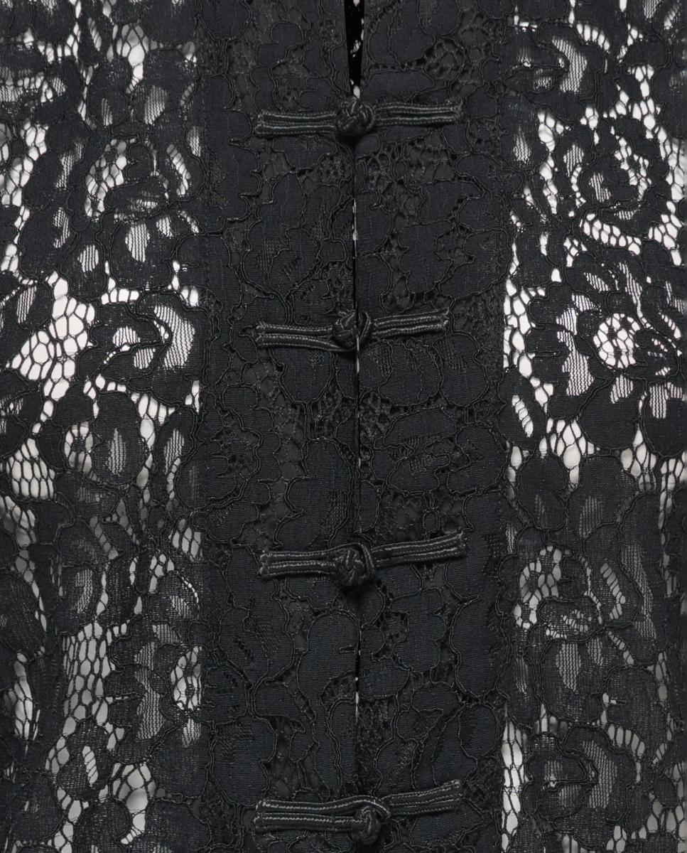 Camisa de mujer con cuello mao y manga larga - jdy - Negro Negro-7