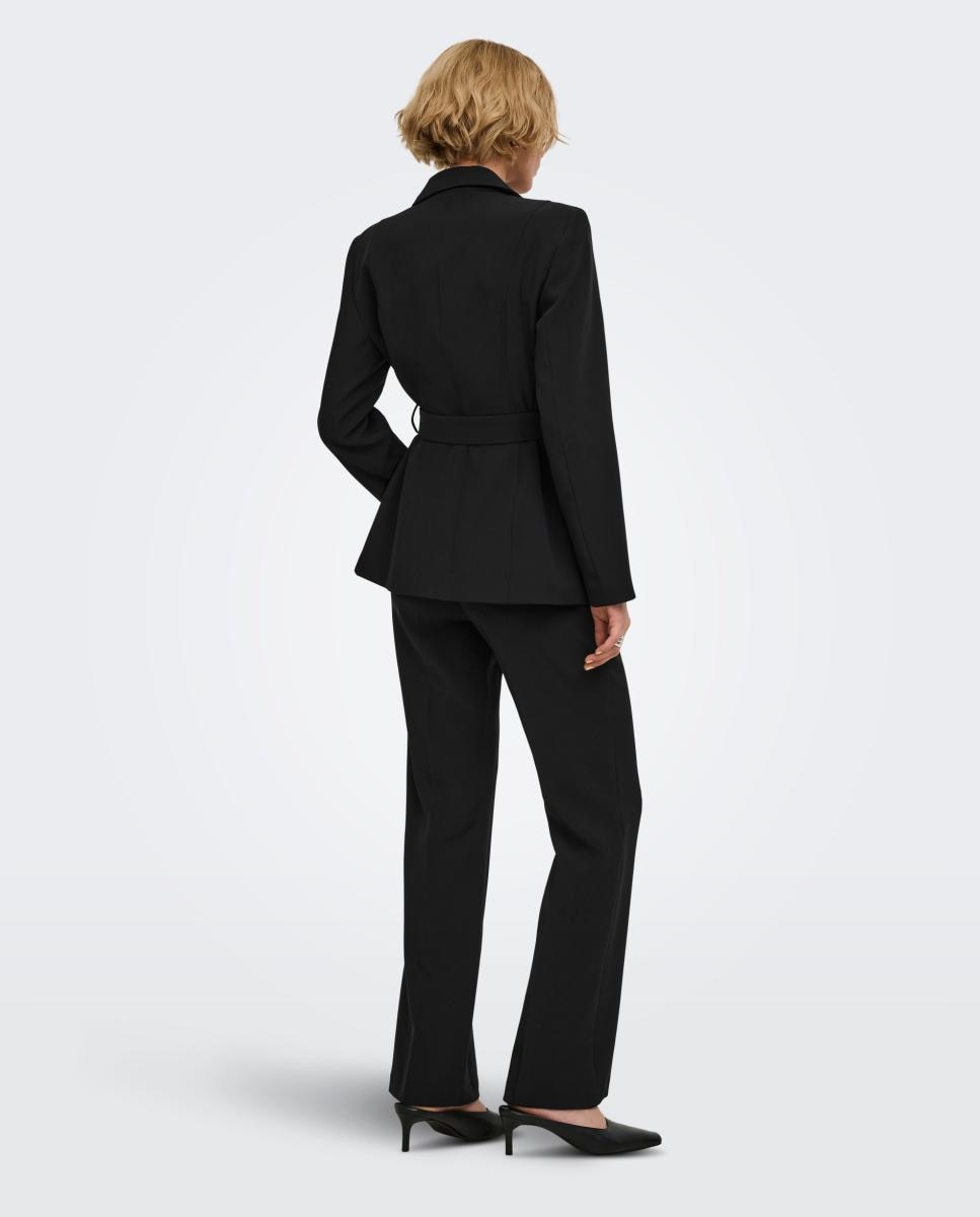 Imagen 2 de Blazer de mujer con solapa y cierre de gancho - jdy - Negro Negro