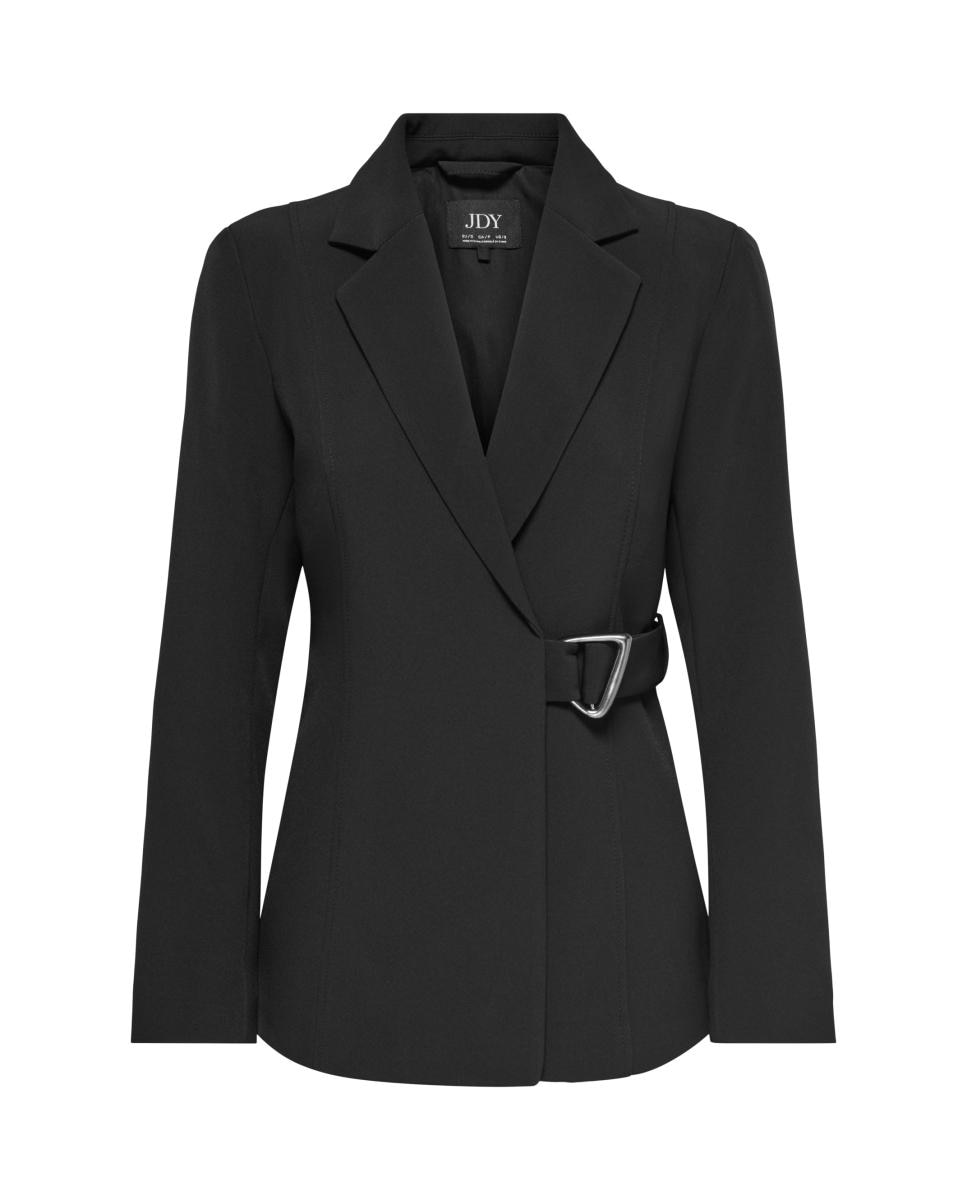 Imagen 5 de Blazer de mujer con solapa y cierre de gancho - jdy - Negro Negro