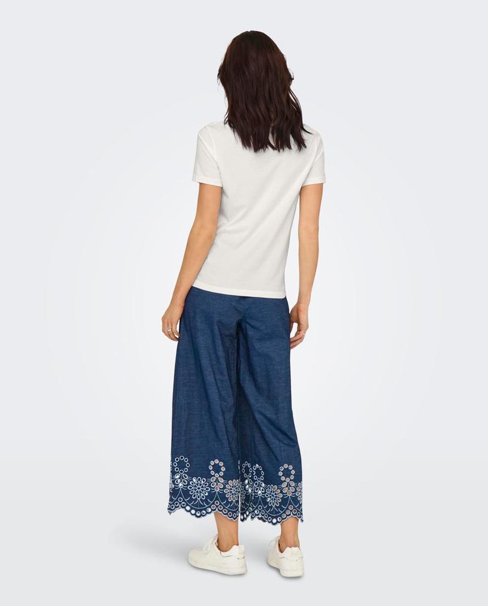 Blusa de senhora estampada de manga curta Lã-2