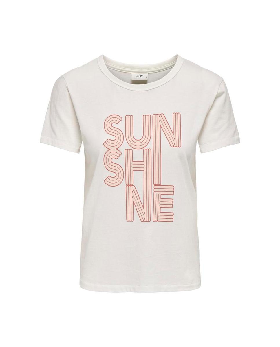 Blusa de senhora estampada de manga curta Lã-3