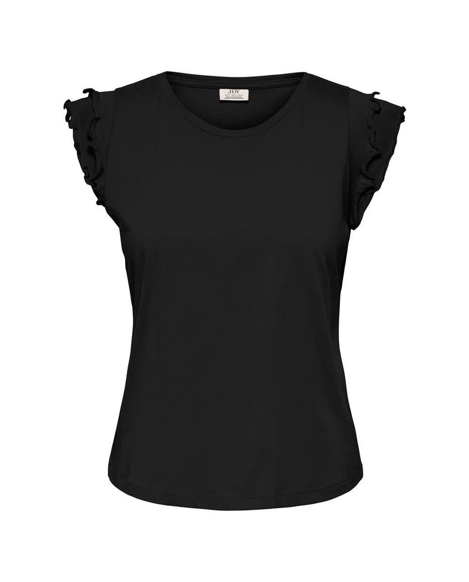 Imagem 0 de T-shirt de Manga Curta com Folhos