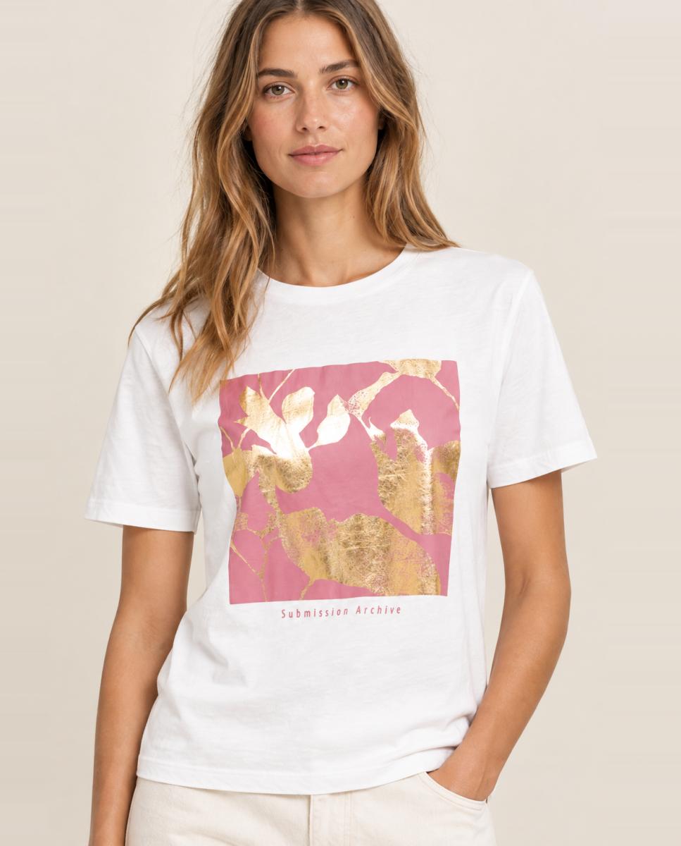 Camiseta de mujer de manga corta - jdy - Blanco Blanco-1