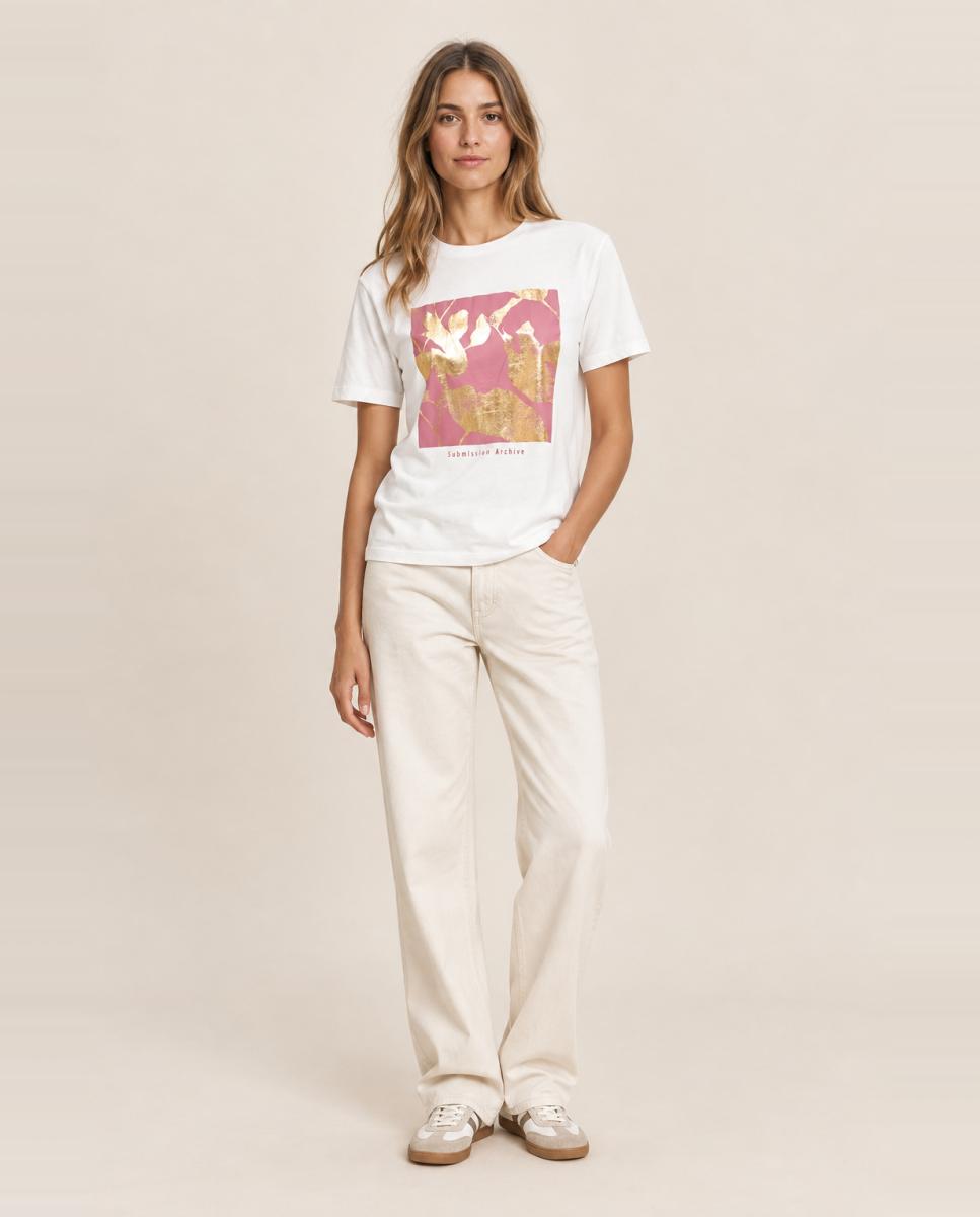 Camiseta de mujer de manga corta - jdy - Blanco Blanco-2