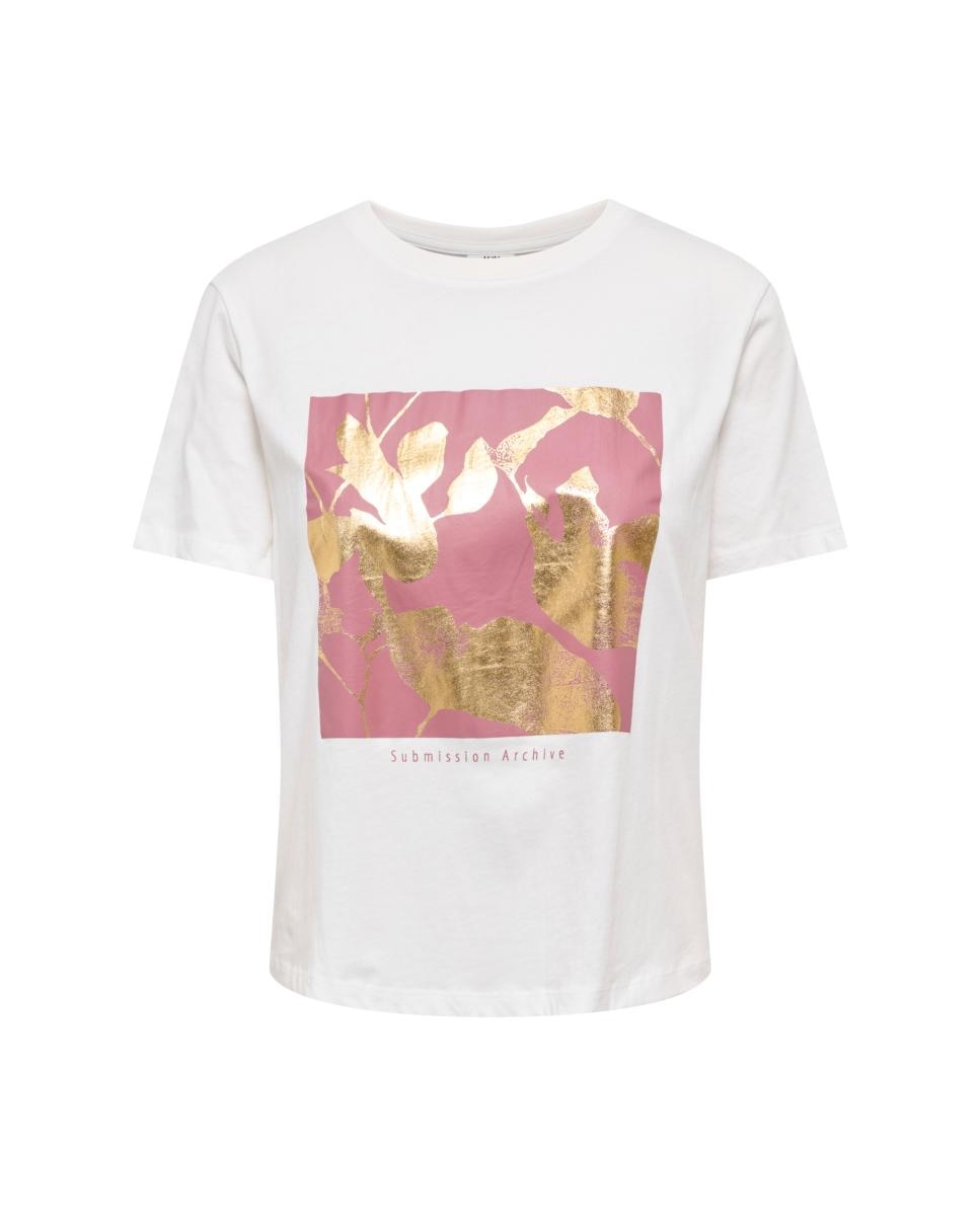 Camiseta de mujer de manga corta - jdy - Blanco Blanco-4