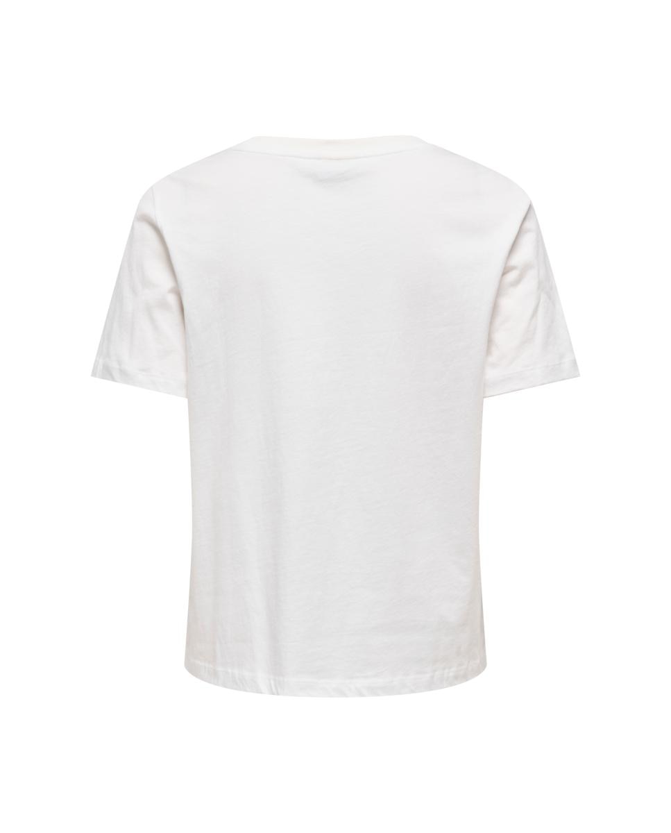 Camiseta de mujer de manga corta - jdy - Blanco Blanco-5