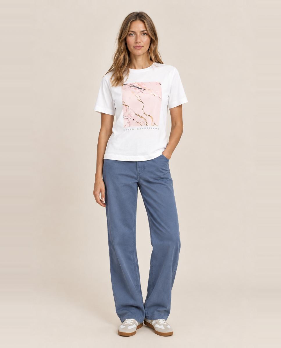 Camiseta de mujer de manga corta - jdy - Blanco hielo Blanco hielo-2