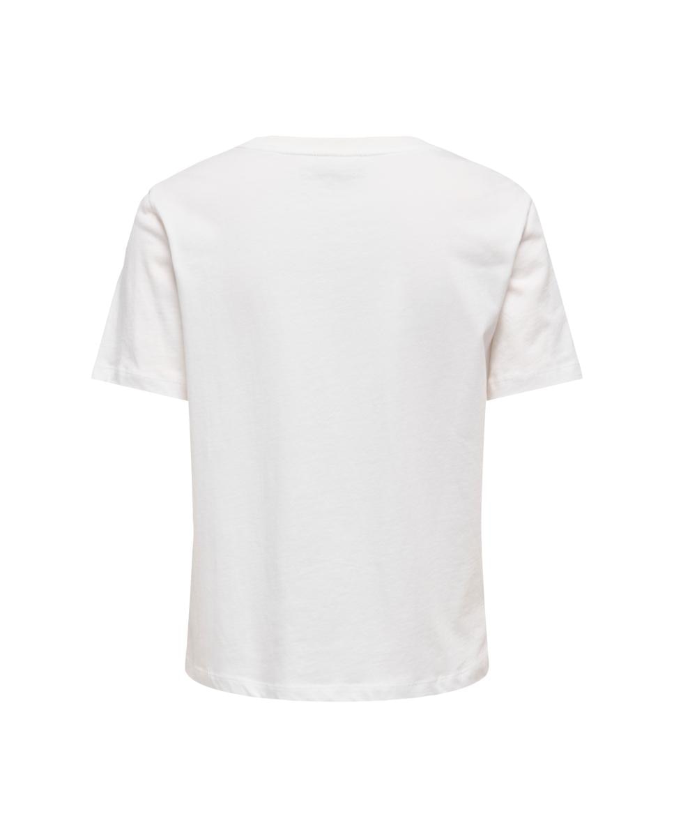 Camiseta de mujer de manga corta - jdy - Blanco hielo Blanco hielo-5