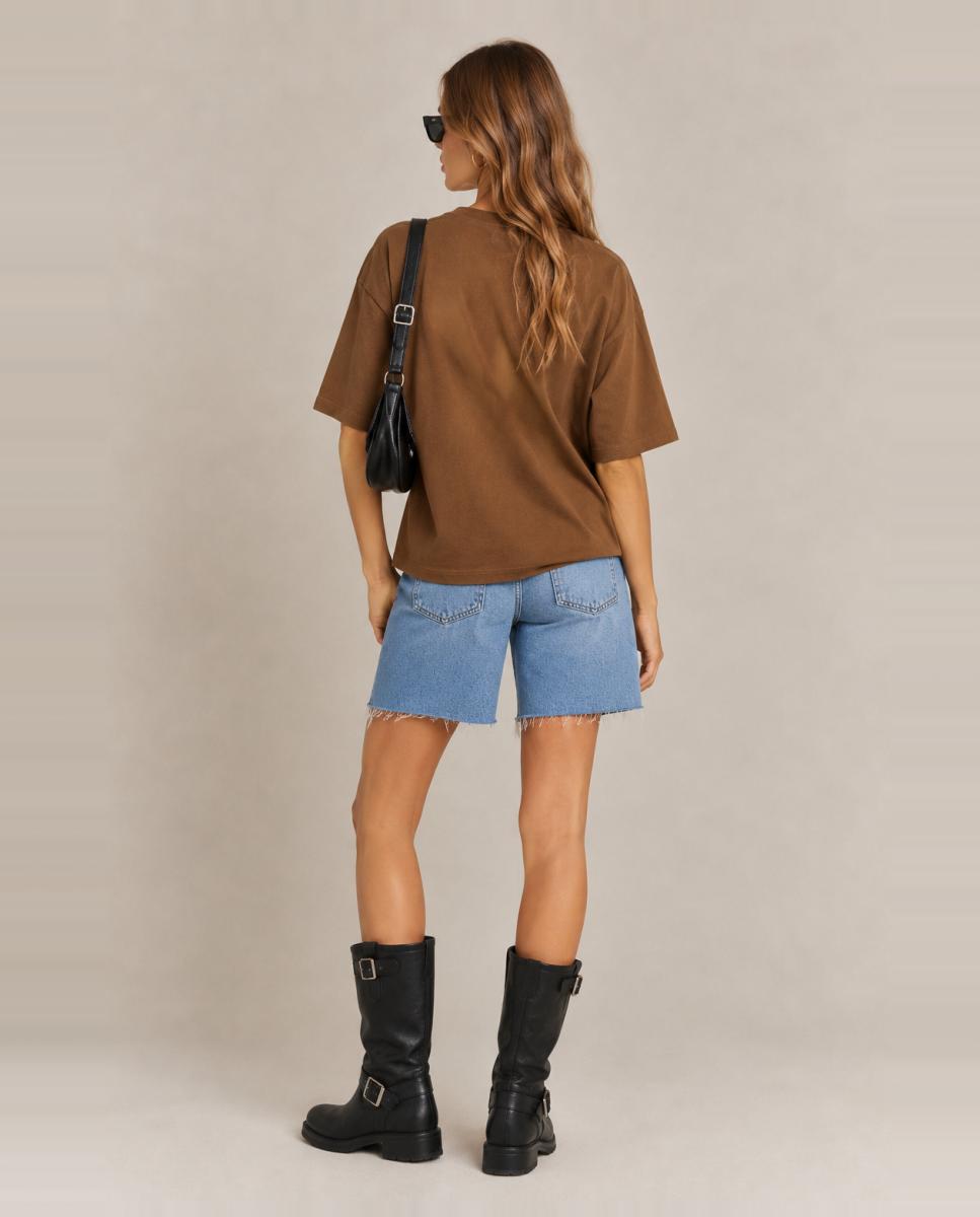 Camiseta 100% algodón de mujer de manga corta - jdy - Topo Topo-2